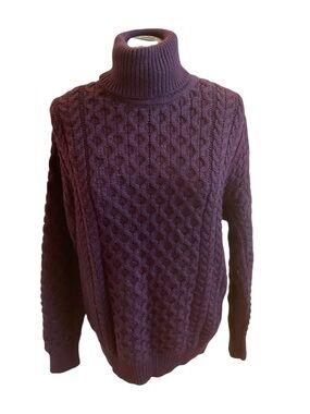 The Irish Store merino fisherman’s knit sweater